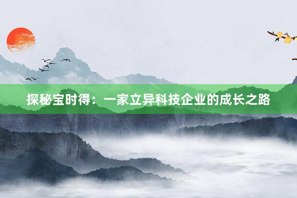 探秘宝时得：一家立异科技企业的成长之路